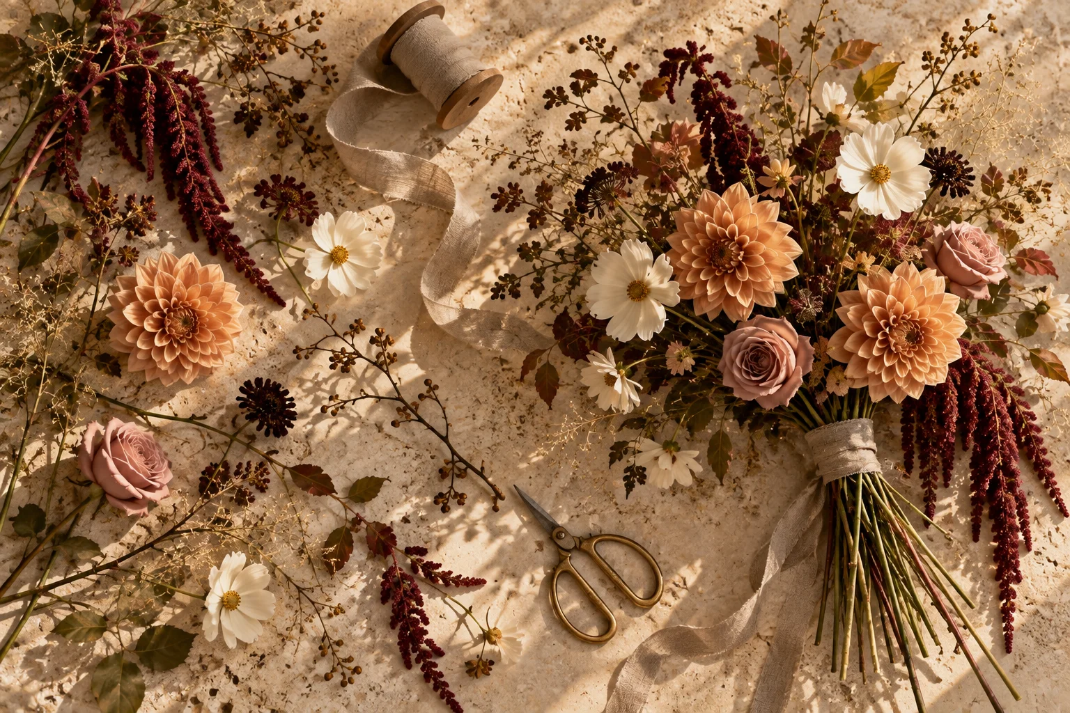 Farbkonzept · Natur & Burgunder